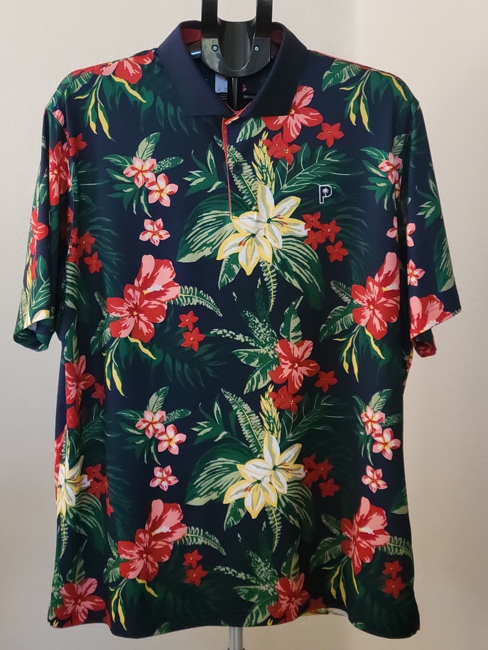 PUMA x PTC Palm Tree Crew Floral Golf Polo Mens XL